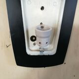 Pair of opaline and metal wall lamps