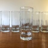 Glasses Aperitifs in transparent vintage glass Octime