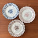 Lot of 3 dessert plates Lunéville English Style – Old roses bl