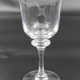 6 water glasses model Saumur crystal Daum France H = 18.5 cm
