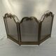 Vintage brass fireplace screen dimension: height -54cm- width -94cm-