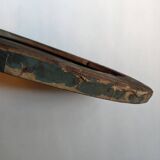 Antique pastel portrait of a young girl, oval painting, countryside decoration, 19th century