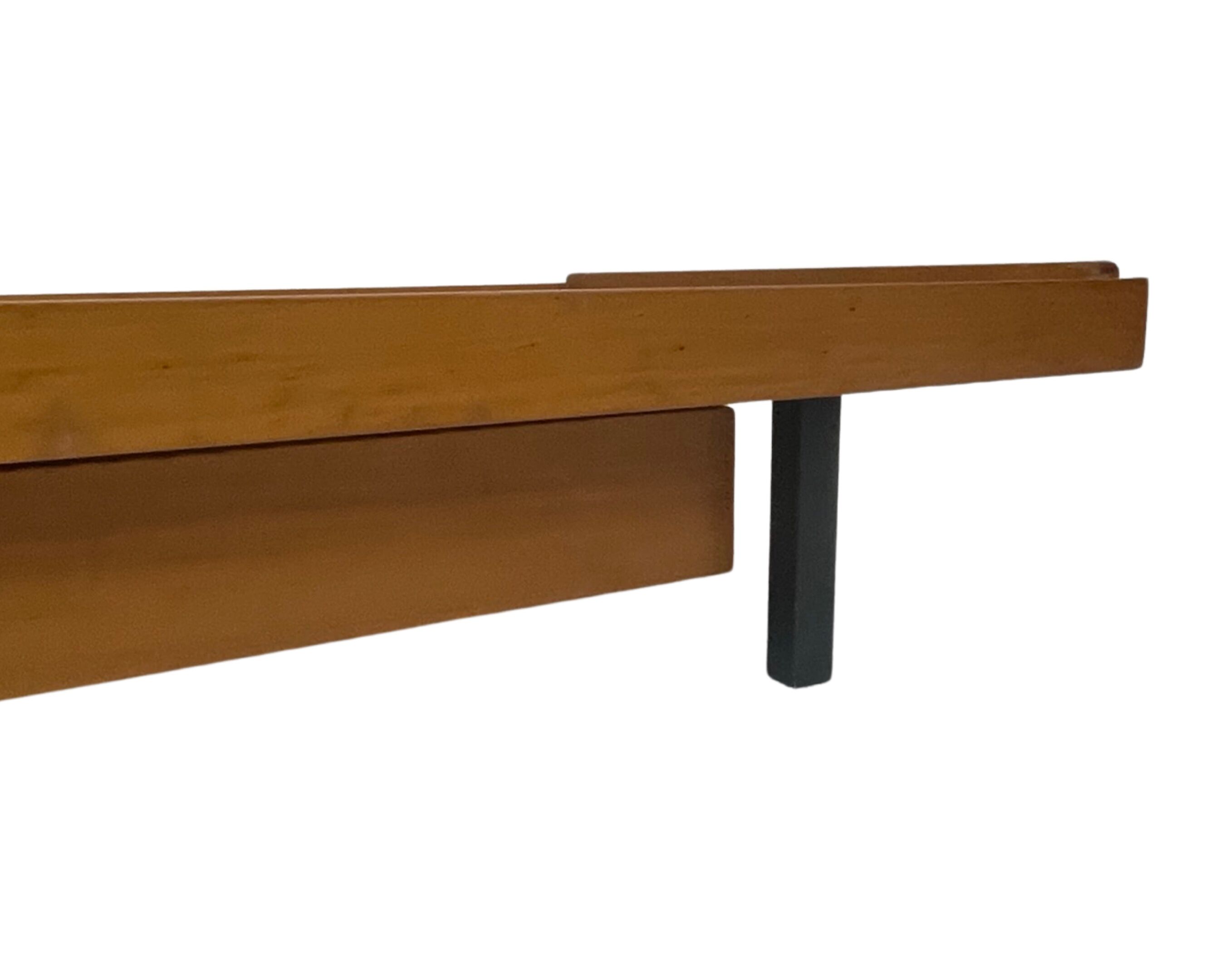 Vintage wooden bed with drawers, Netherlands, 1960 design Daybed