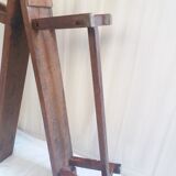 Pair of old benches in chene