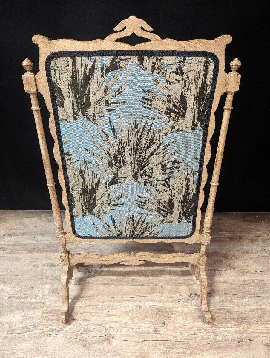 Louis XV wooden fire screen