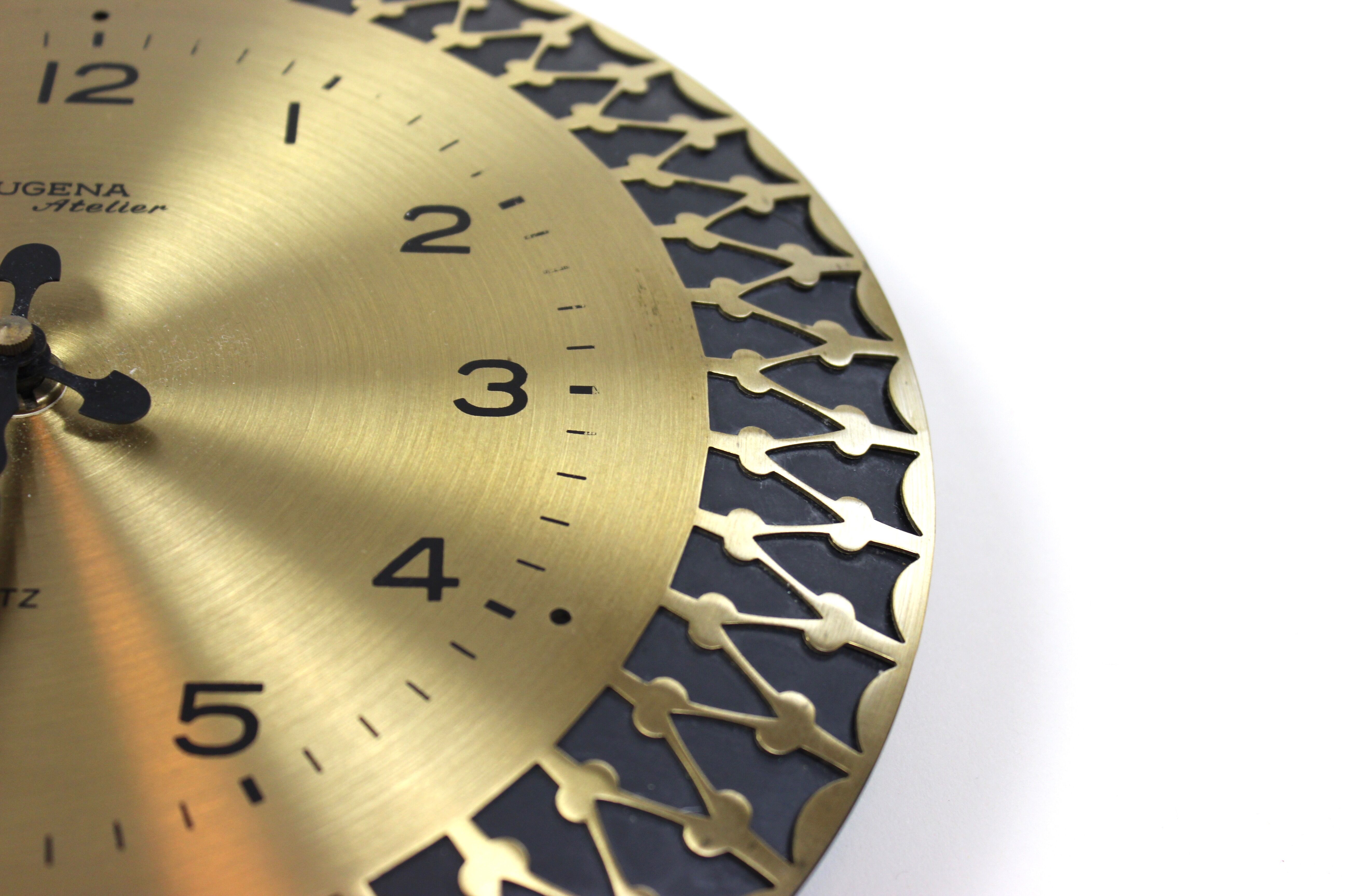 Dugena wallclock, mid modern, 60's