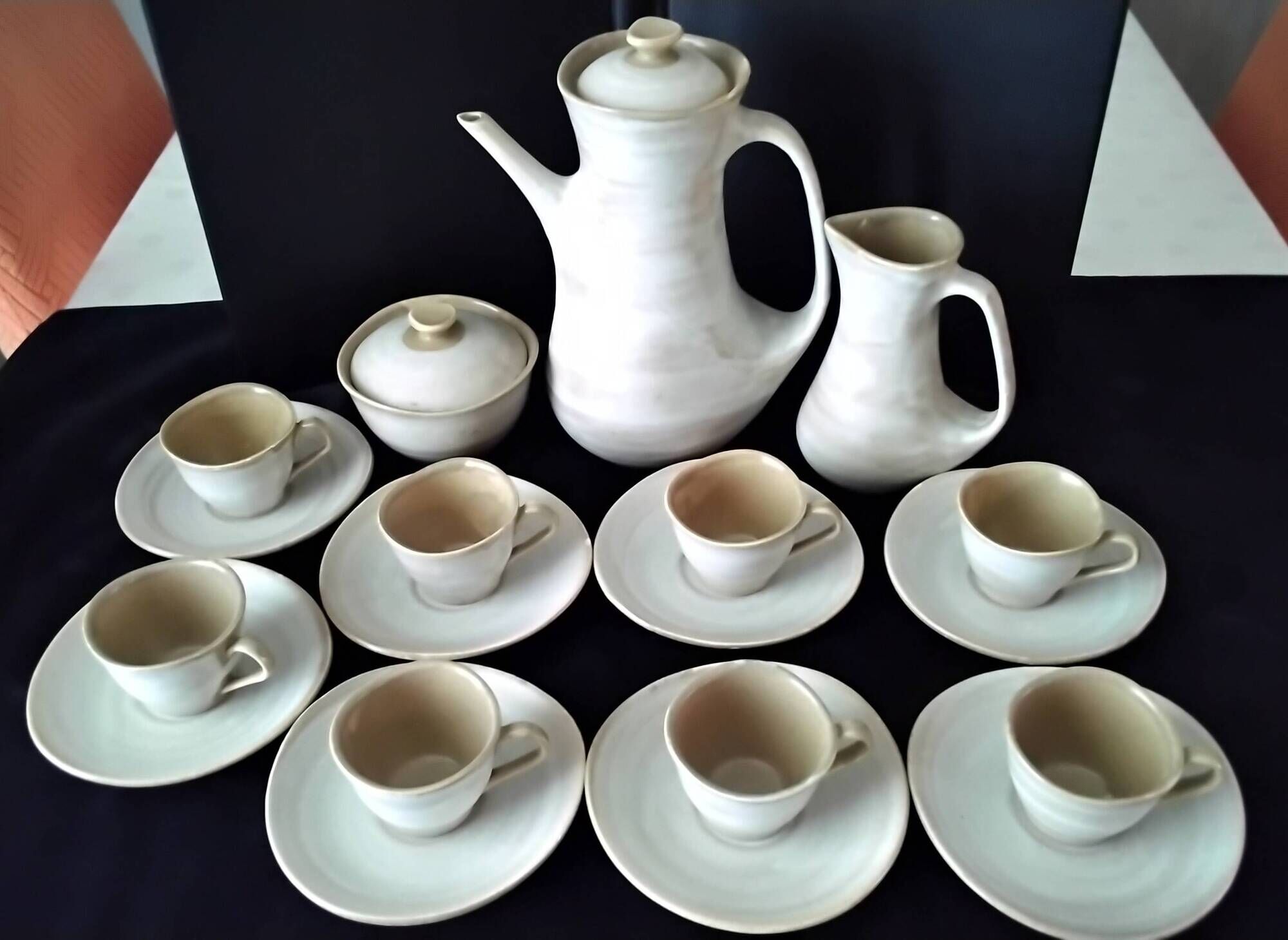 Niderviller stoneware coffee service Model Pierre
