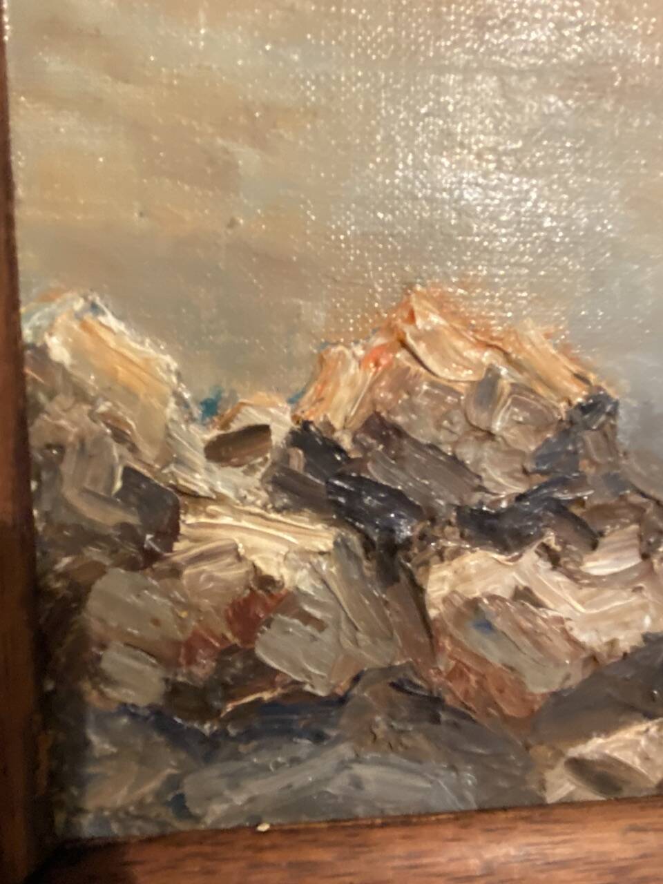 Old painting, Marine signed André Cartayrade (1921-2016)