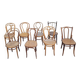 Series 8 mismatched bistro chairs