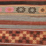 5x12 Long Wide Turkish Vintage Kilim Rug 162x377Cm SK 32815
