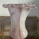 Vintage glass paste mushroom vase