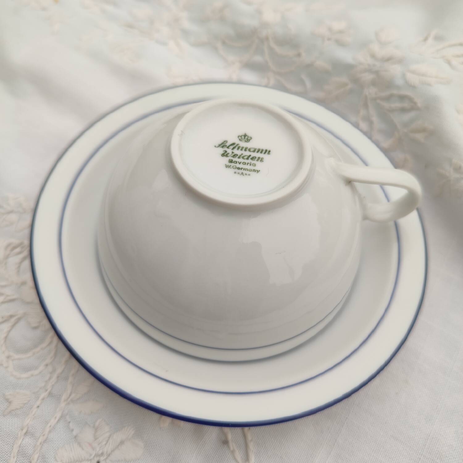 Seltmann Weiden Bavaria porcelain cup and saucer duo