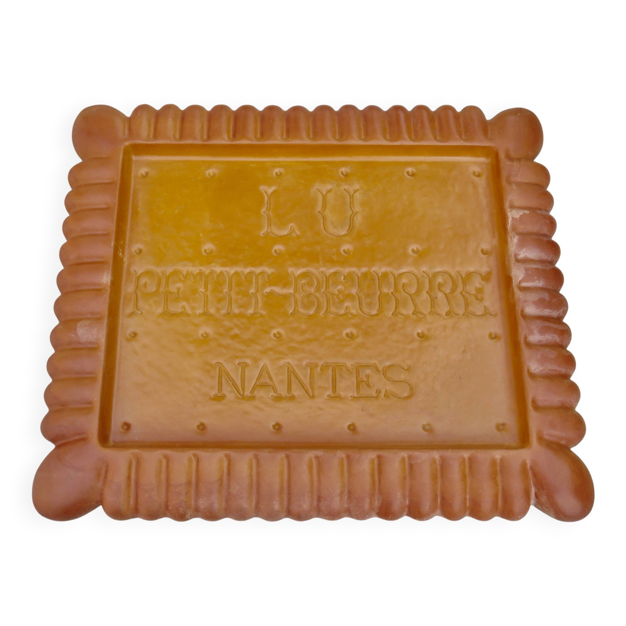 Decorative serving tray in resin, 1960s