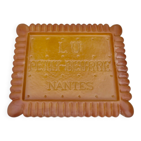 Plateau de service décoratif en résine, années 60