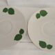 Duo tasses et pot à lait porcelaine bavaria orange et vert vintage 70