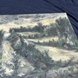 Expressionist landscape painting, signed, 92 x 65 cm