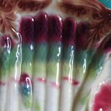 Old plate dabbling asparagus