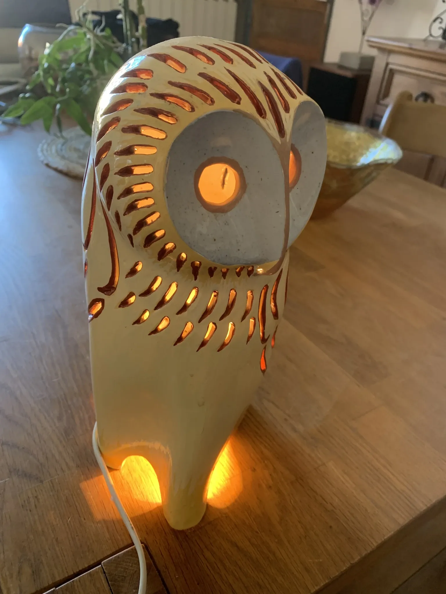 Zoomorphic night light by Jean Austruy