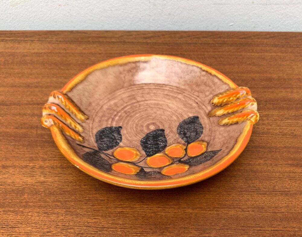 Corbeille à fruits en céramique allemande vintage de Zeller Keramik