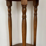 Wooden pedestal table