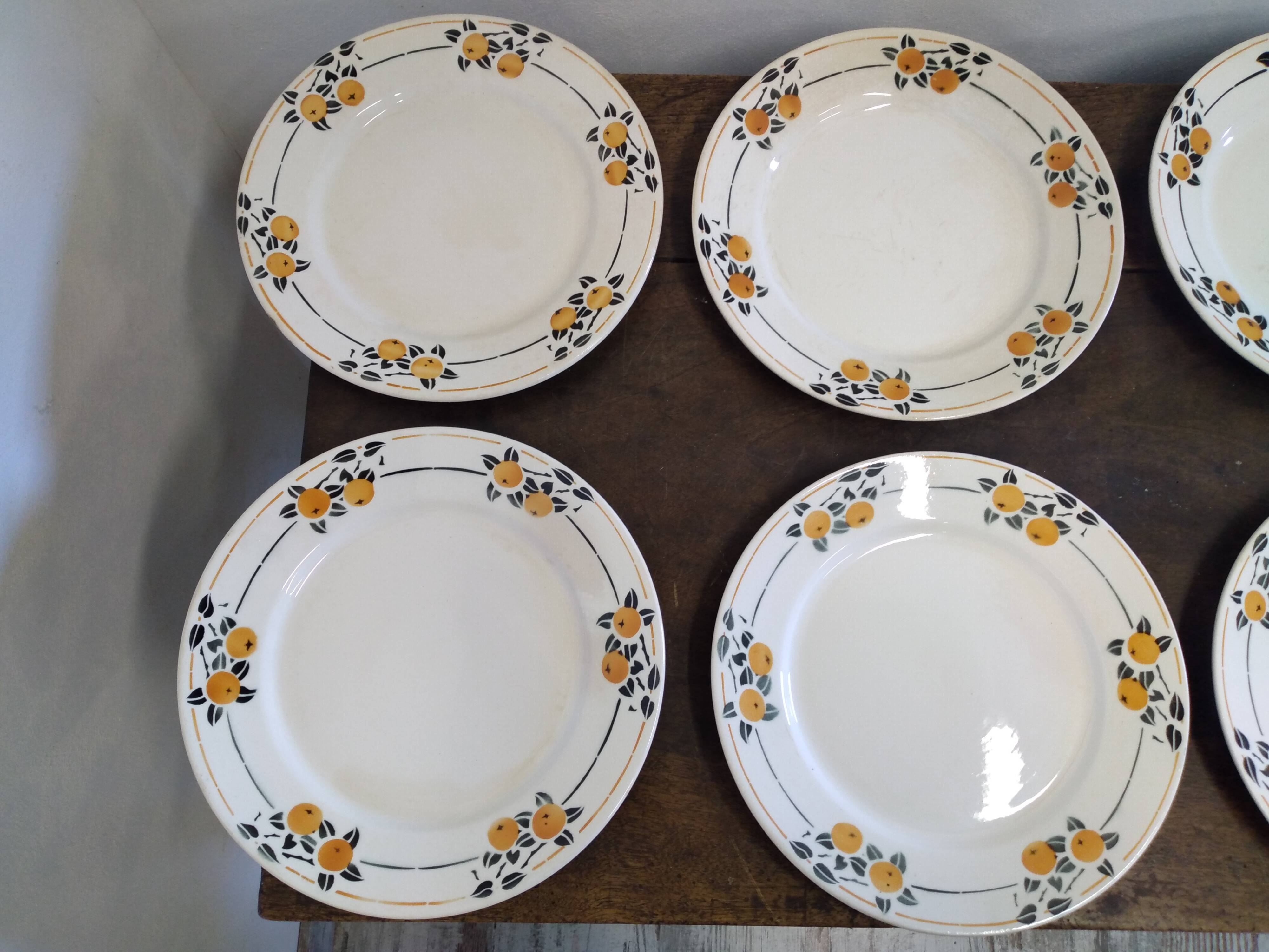 8 flat plates Badonviller Madeleine
