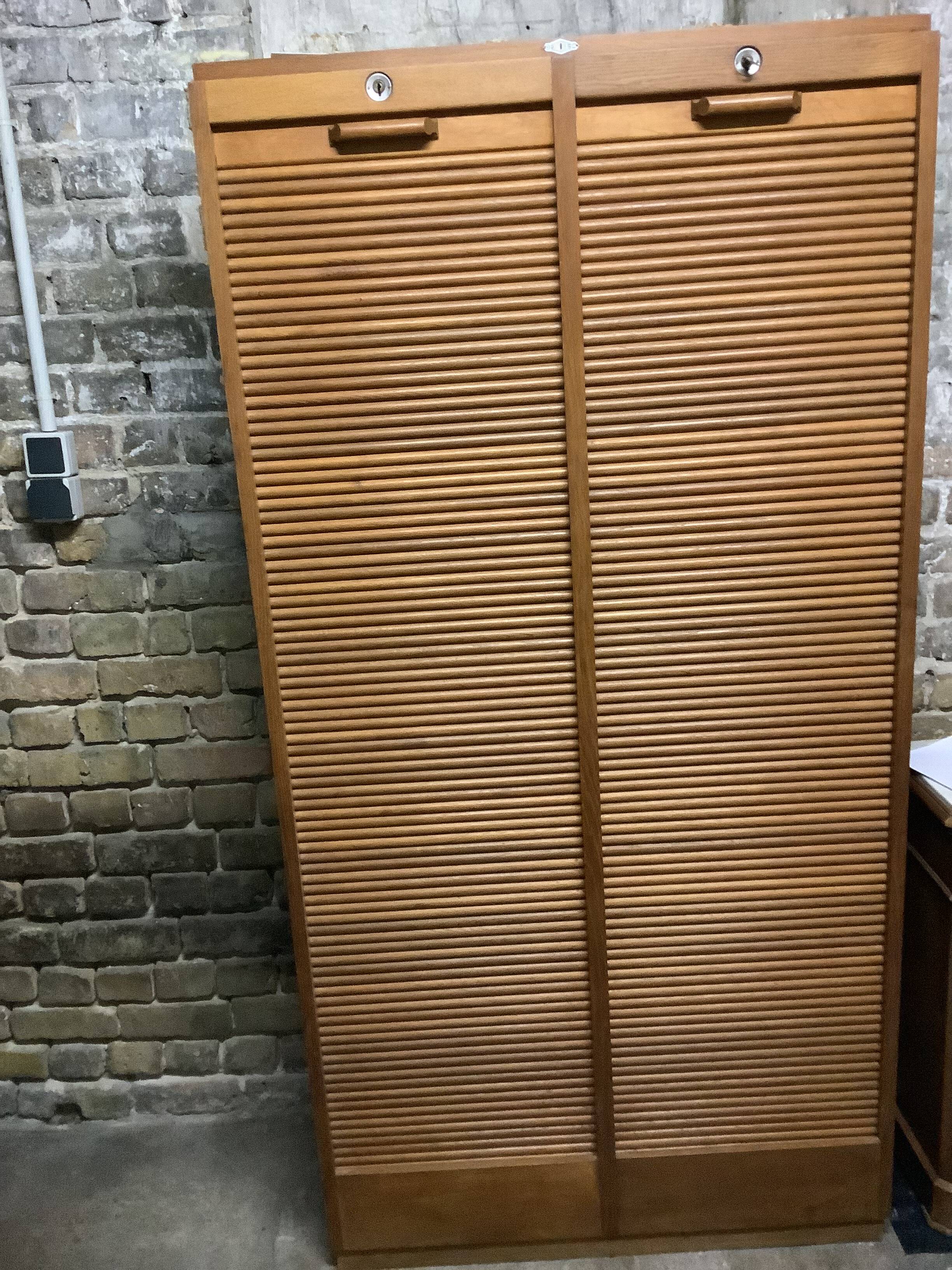 Double curtain louvered furniture