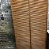 Double curtain louvered furniture