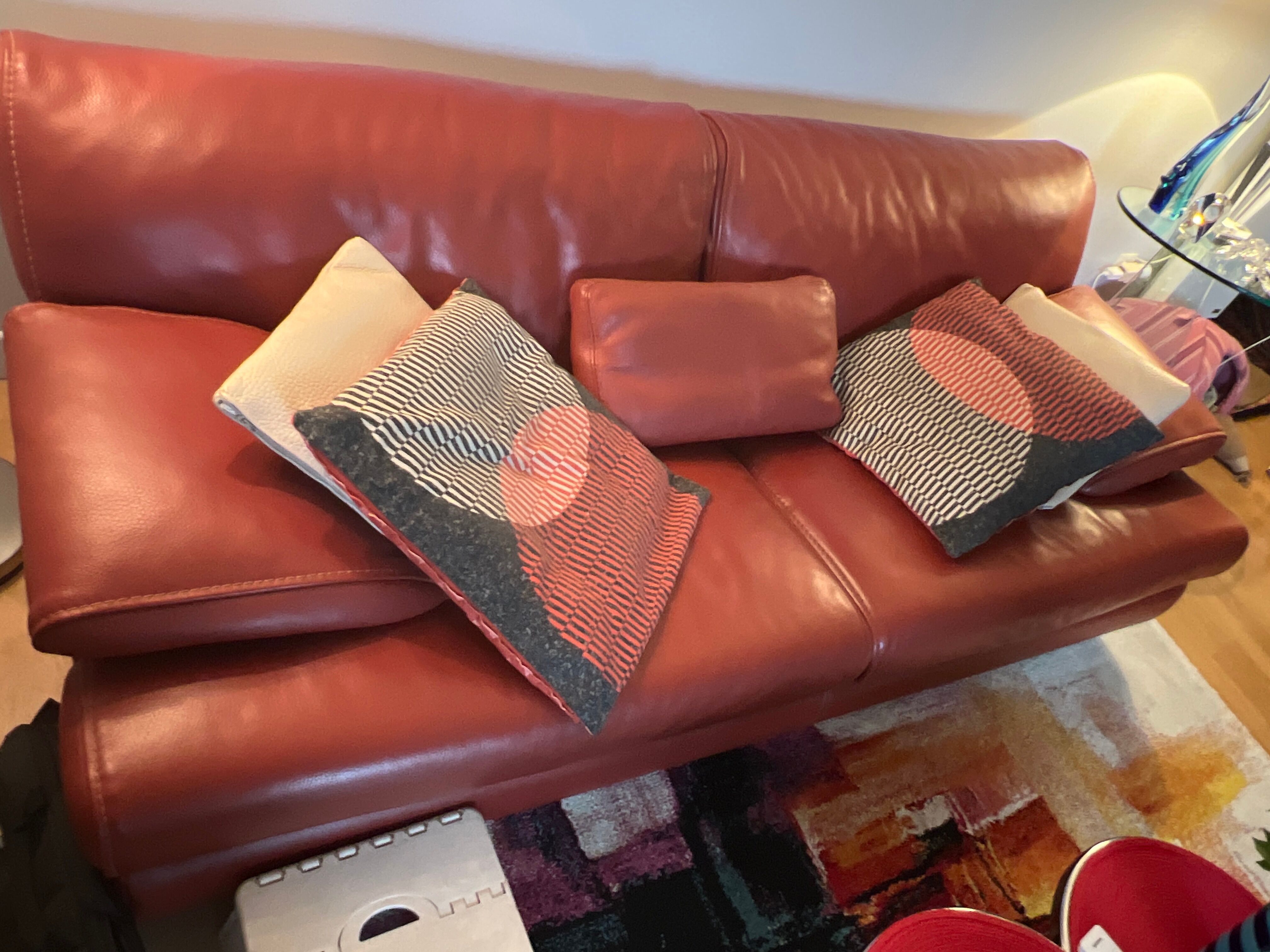 Roche Bobois leather sofa