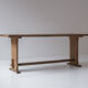 Rustic side table in elm from France, designed and handmade in the 1950s.
