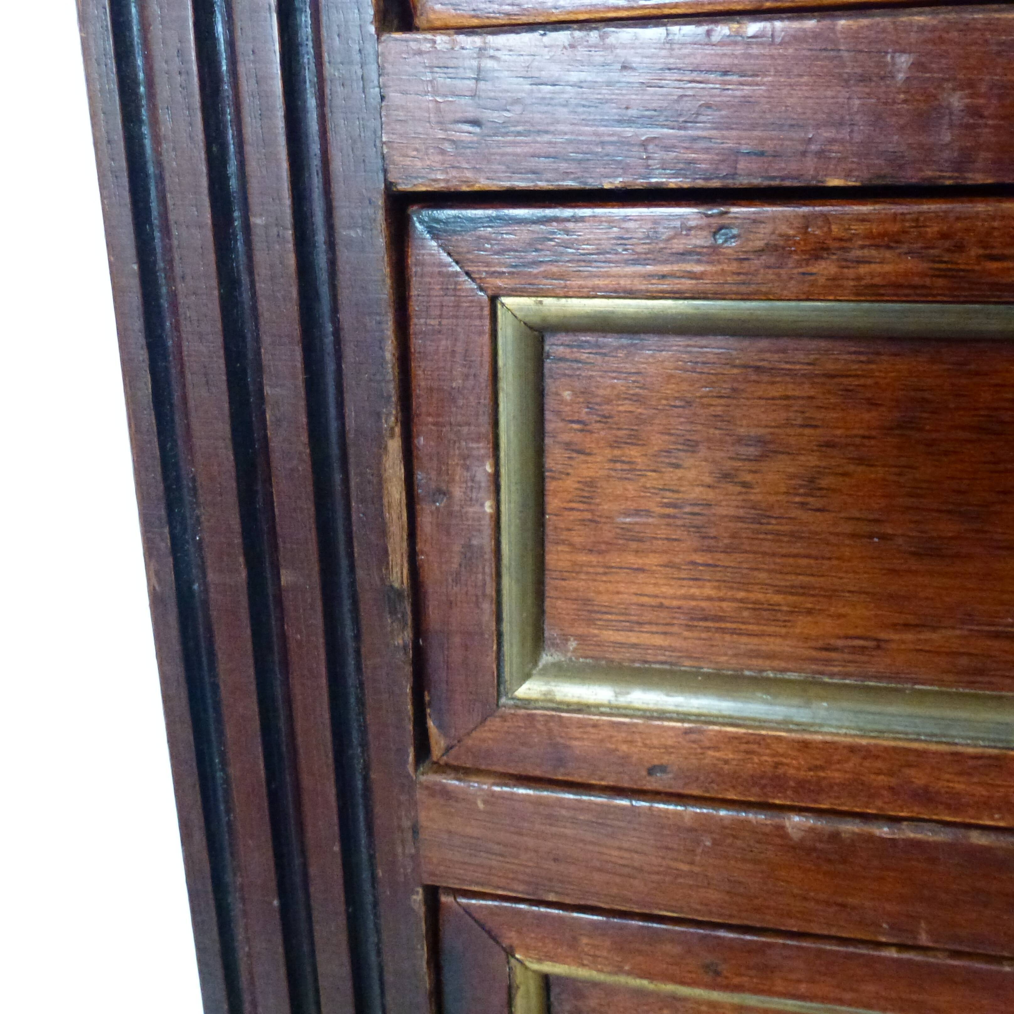 Old pair bedside table style Louis XVI mahogany marble