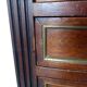 Old pair bedside table style Louis XVI mahogany marble
