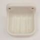 Wall-mounted earthenware soap dish