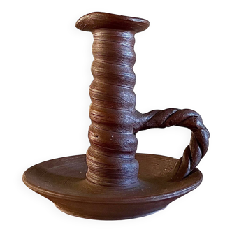 Stoneware candle holder