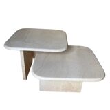 70s travertine nesting tables
