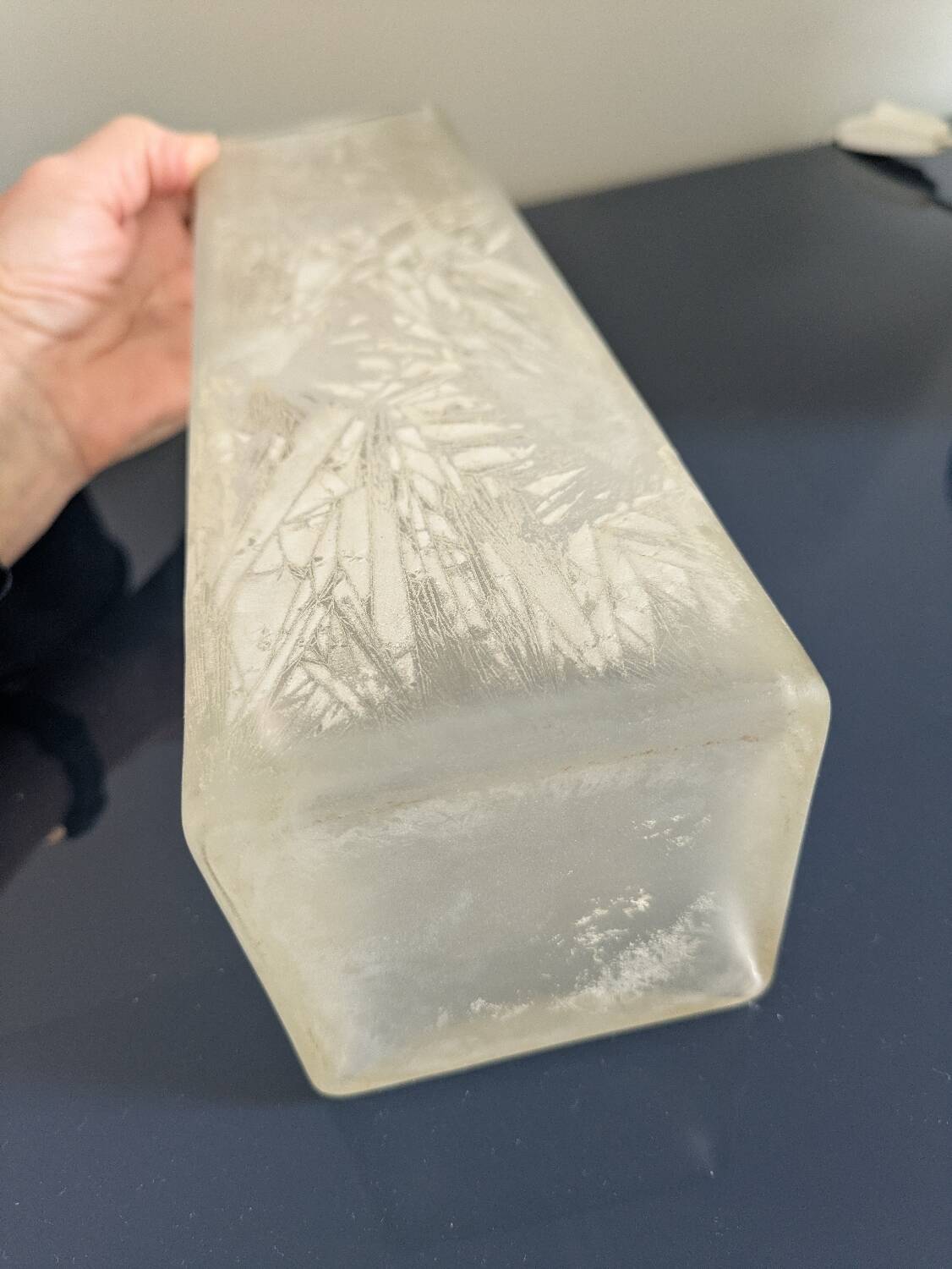 Large Art Deco crystal vase 26 cm