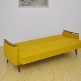 Daybed sofa with fold-out function, 1950s