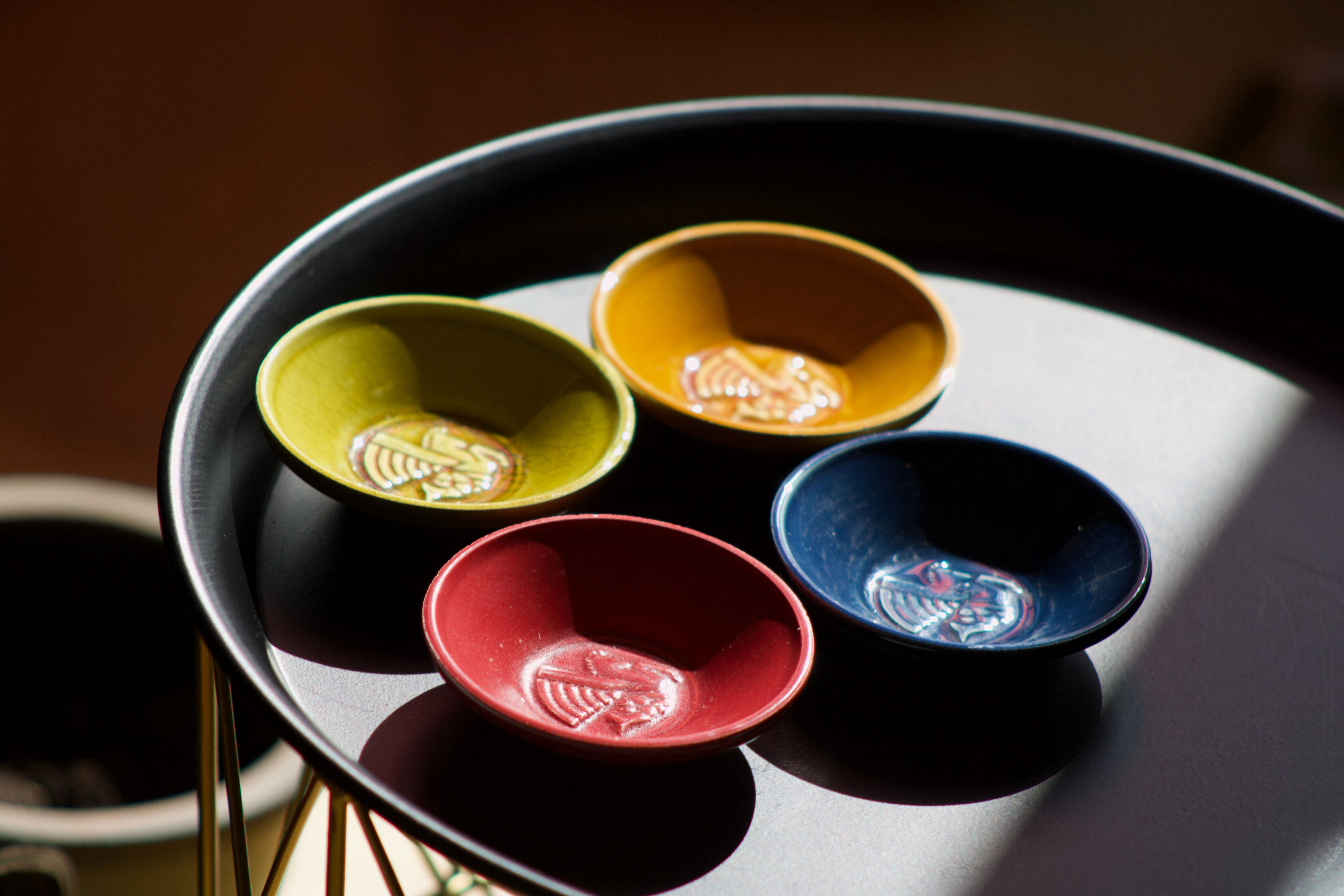 Air France : Old ashtrays / pocket drains / advertising cups in porcelain 1950's