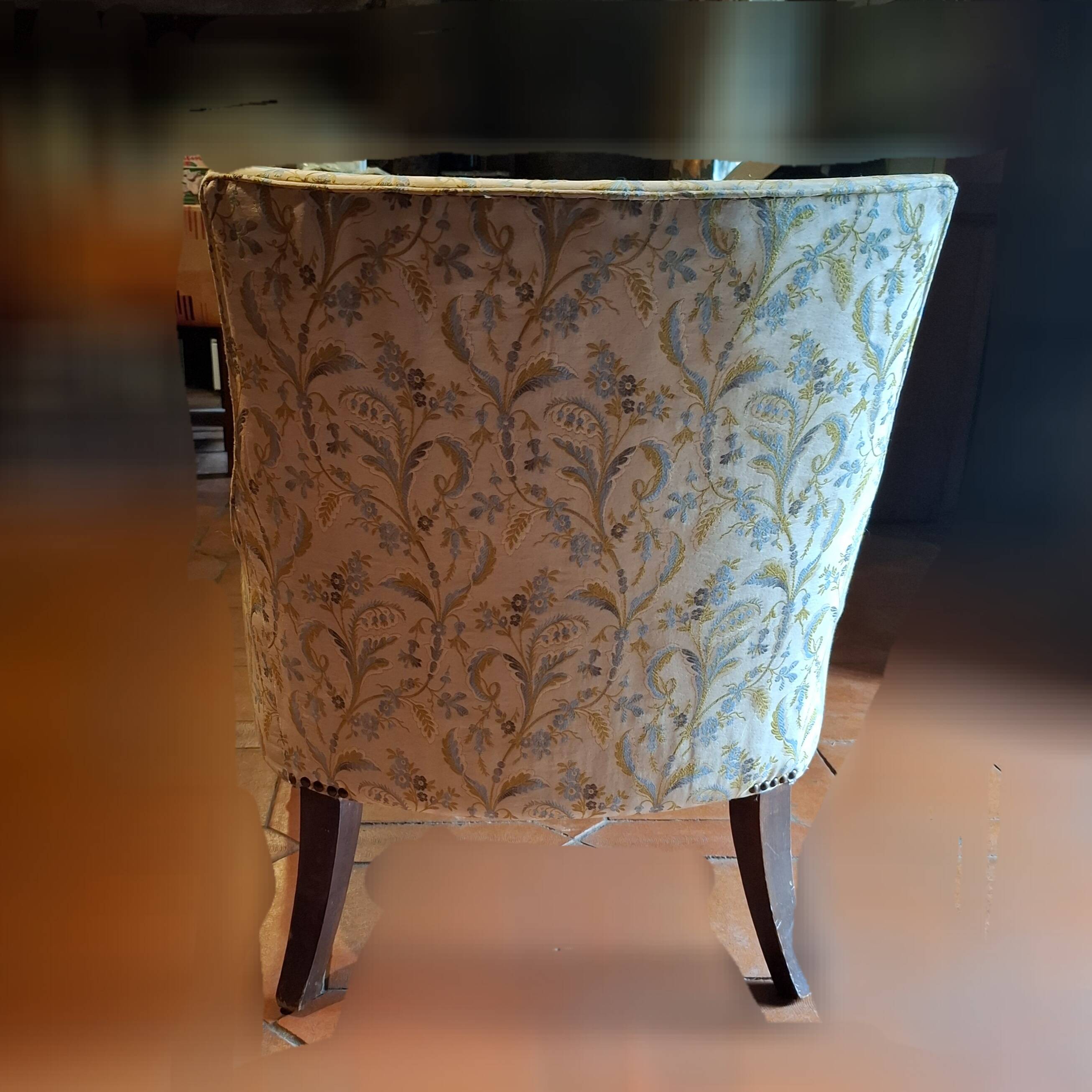 Renovated antique armchair