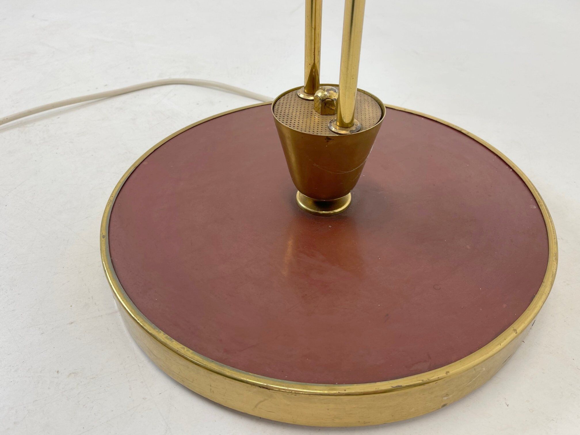 Art deco brass floor lamp, 1930's