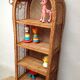 Vintage rattan shelf
