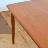 Grande table à manger scandinave avec rallonges 1960s ( 6 à 12 personnes )