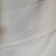 Grande Taie Monogrammée – Pur Coton & Broderie Relief – Début XXe