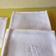Lot of 6 towels old Monogram white "fw"
