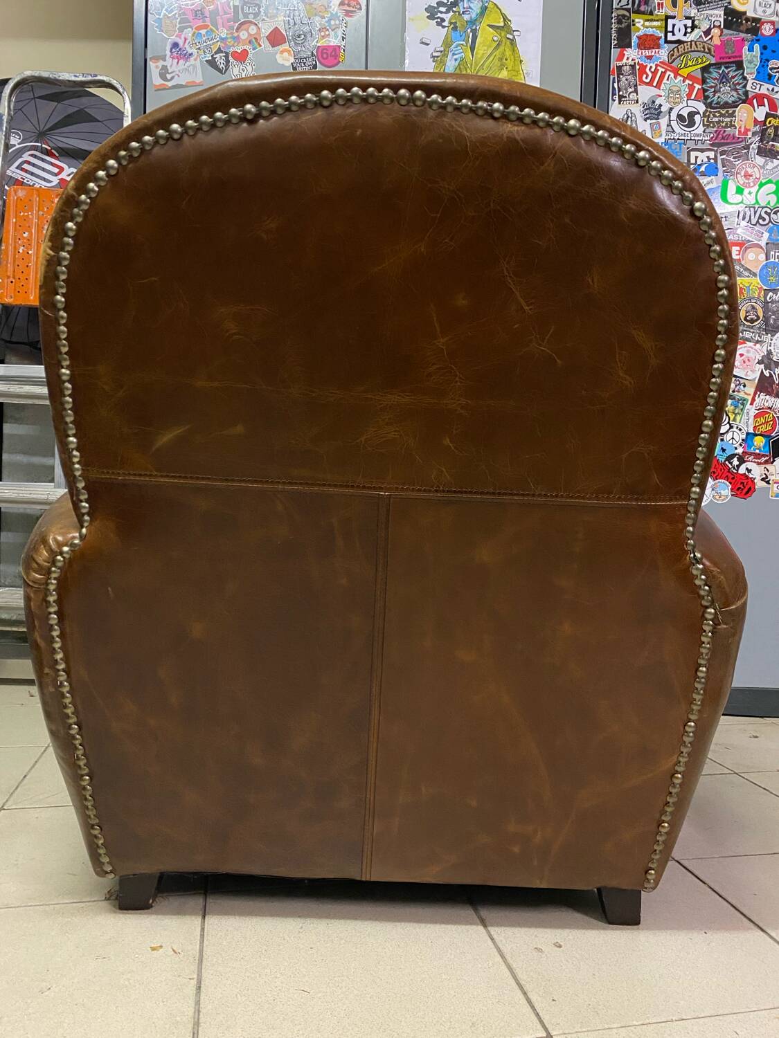 Fauteuil club cuir