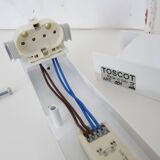 Large minimalist wall light in terracotta brand toscot italy