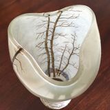 Glass paste vase 50s