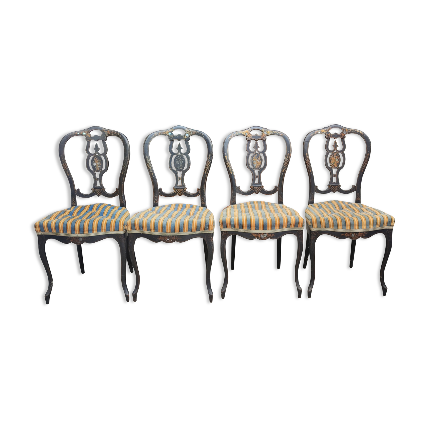 4 Napoleon III chairs
