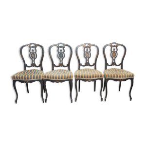 4 chaises Napoléon iii