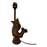 Bronze fish lamp base