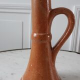 70s stoneware candle holder